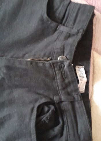 Siyah Kadın kargo tarzı  Kot Pantolon yeni giyilmedi küçük geldi - Görsel 3