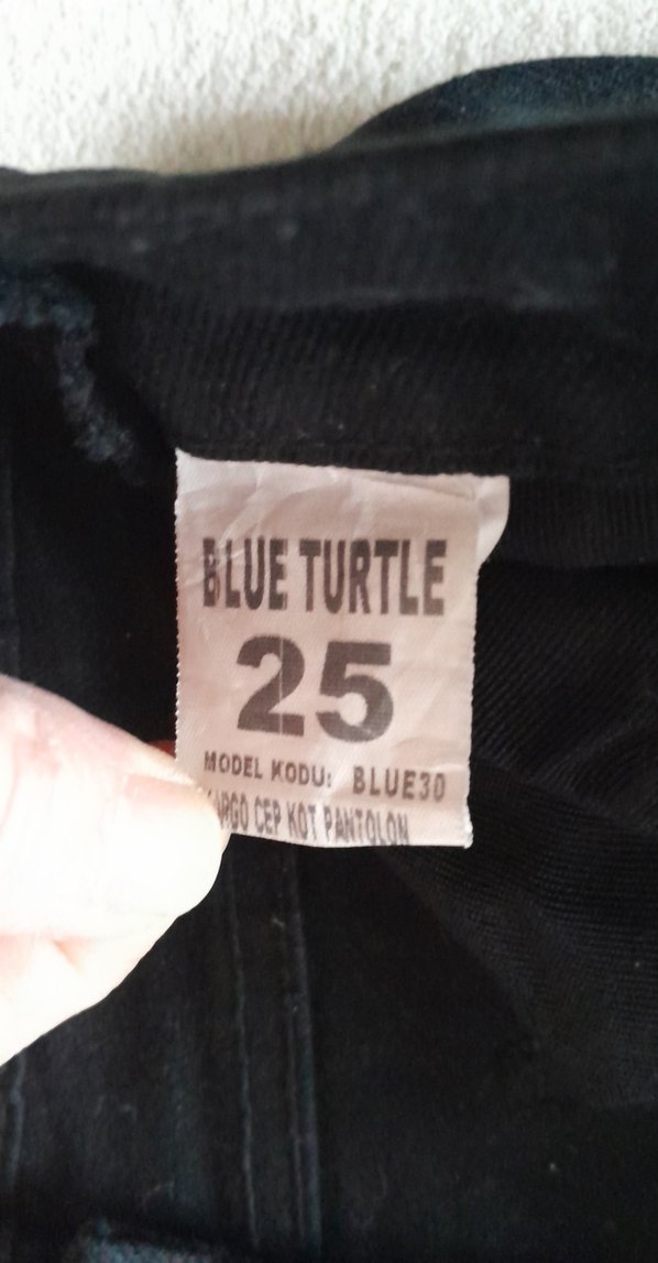 Siyah Kadın kargo tarzı  Kot Pantolon yeni giyilmedi küçük geldi - Görsel 5