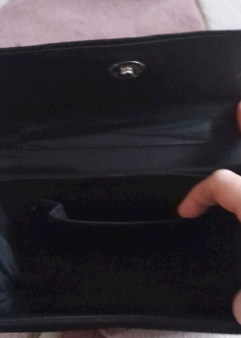 Nakışlı Siyah Kadın El Çantası portföy yeni - Görsel 2