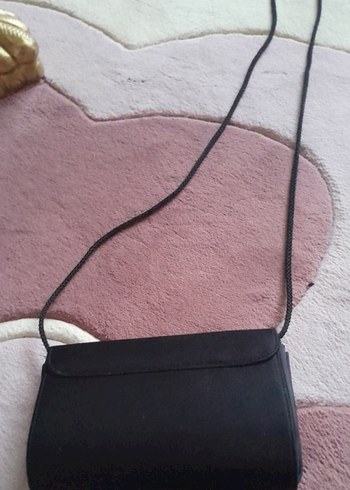 Nakışlı Siyah Kadın El Çantası portföy yeni - Görsel 4