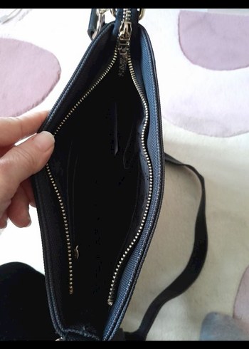 Siyah orjinal poloDeri Kadın Çanta - Görsel 5
