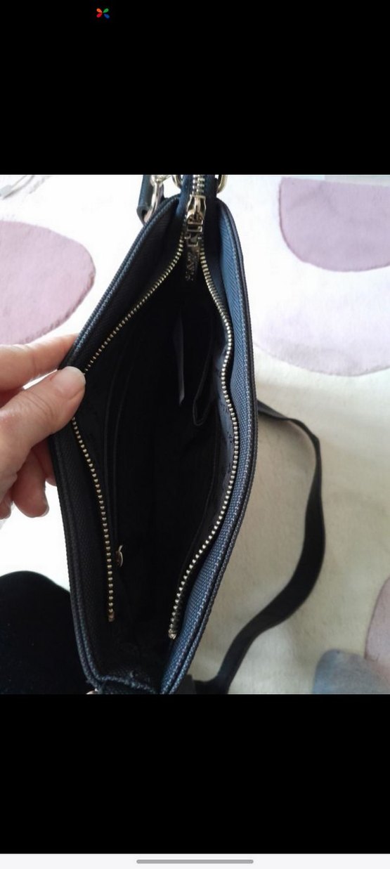 Siyah orjinal poloDeri Kadın Çanta - Görsel 5