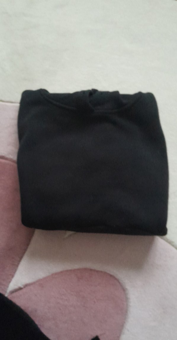 Siyah Kapüşonlu Kadın Sweatshirt - Görsel 4