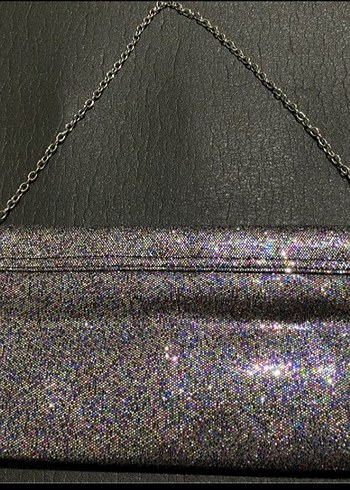 Parlak Simli Kadın Portföy Çanta - Görsel 7