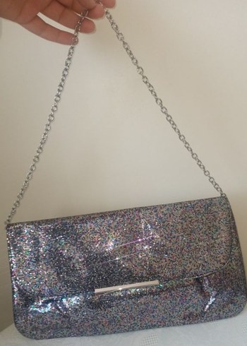 Parlak Simli Kadın Portföy Çanta - Görsel 6