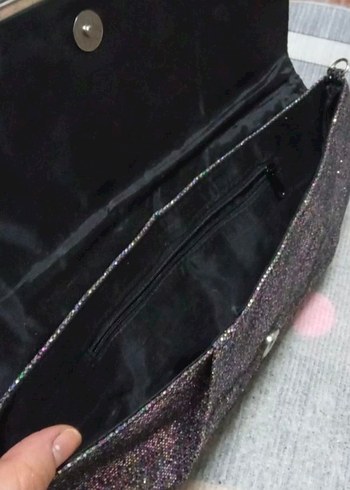 Parlak Simli Kadın Portföy Çanta - Görsel 11