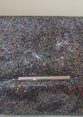 Parlak Simli Kadın Portföy Çanta - Görsel 2