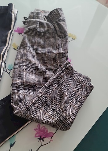 Gri Elastik Bel Rahat Kız Taytı - Görsel 3