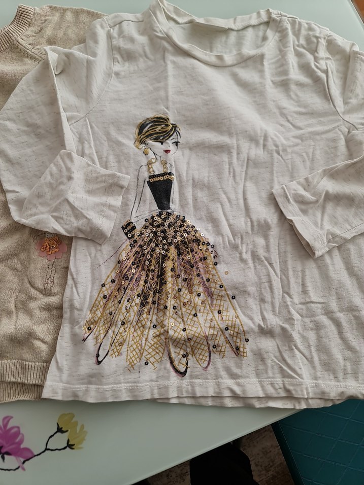 Kız Çocuk Nakışlı Uzun Kollu Bohem sweet 2 li bale görselli - Görsel 2