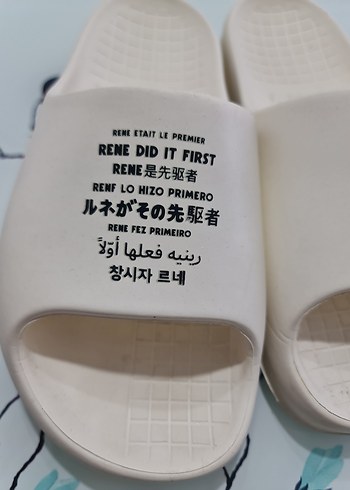 Beyaz Minimalist Kadın Terlik Lacoste - Görsel 2