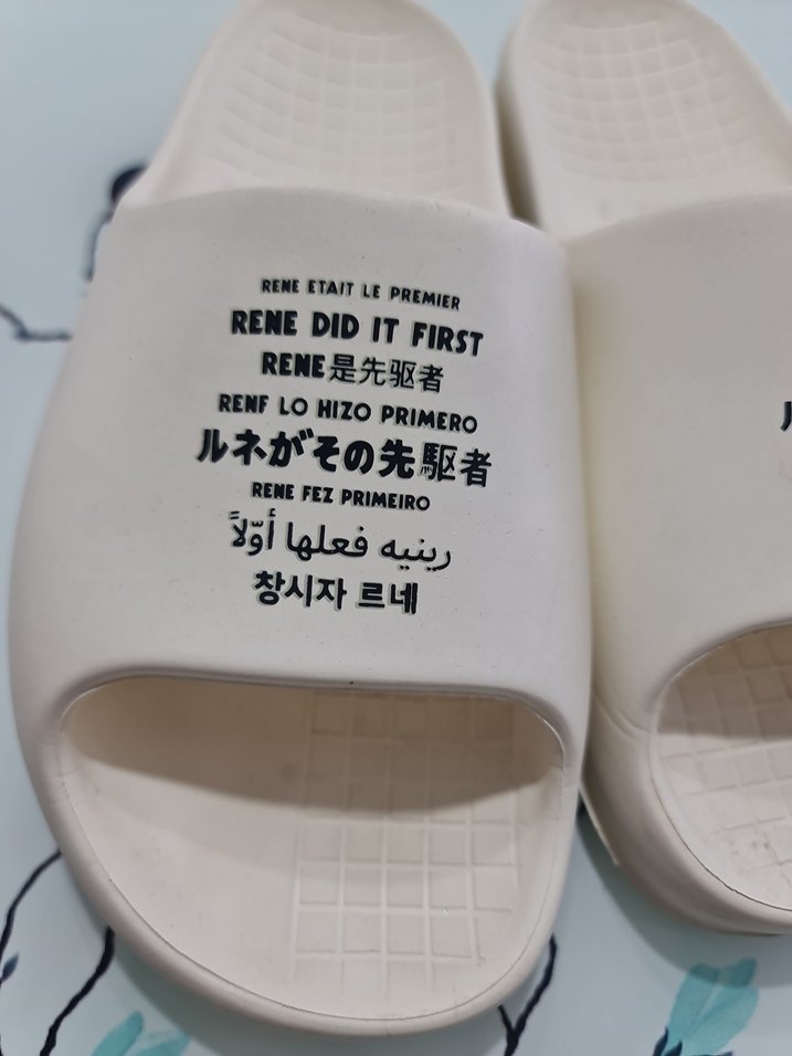 Beyaz Minimalist Kadın Terlik Lacoste - Görsel 2