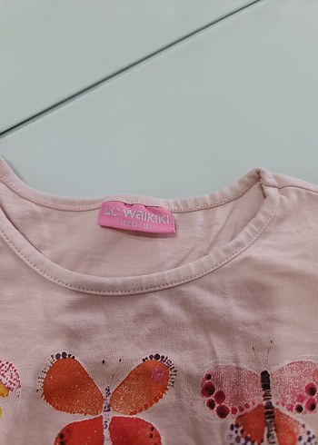 Kız Çocuk Baskılı Uzun Kollu Tişört Pembe - Görsel 4