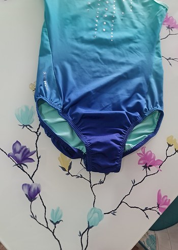 Kız Çocuk Turkuaz Cimnastik Mayosu - Görsel 3