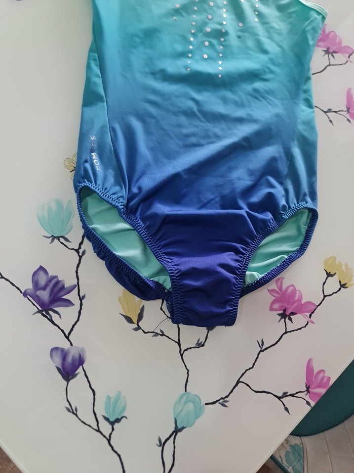 Kız Çocuk Turkuaz Cimnastik Mayosu - Görsel 3