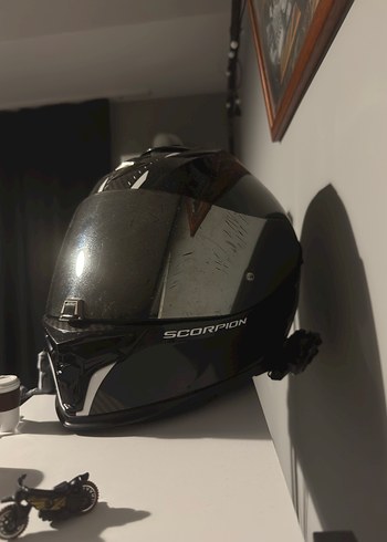 Siyah Scorpion Biker Kask - Görsel 3