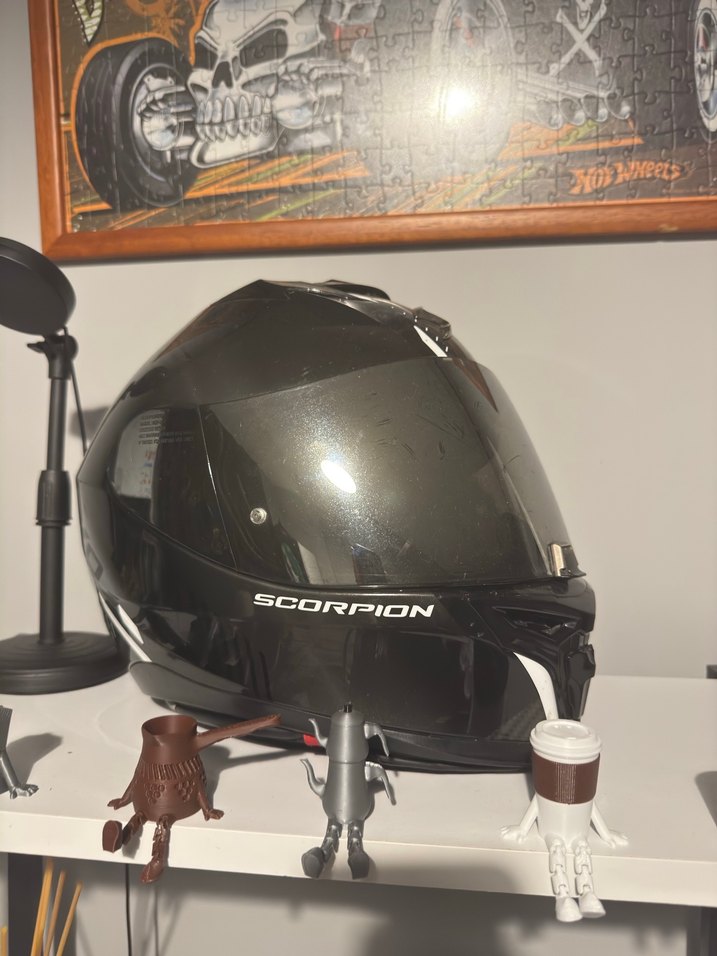 Siyah Scorpion Biker Kask - Görsel 2