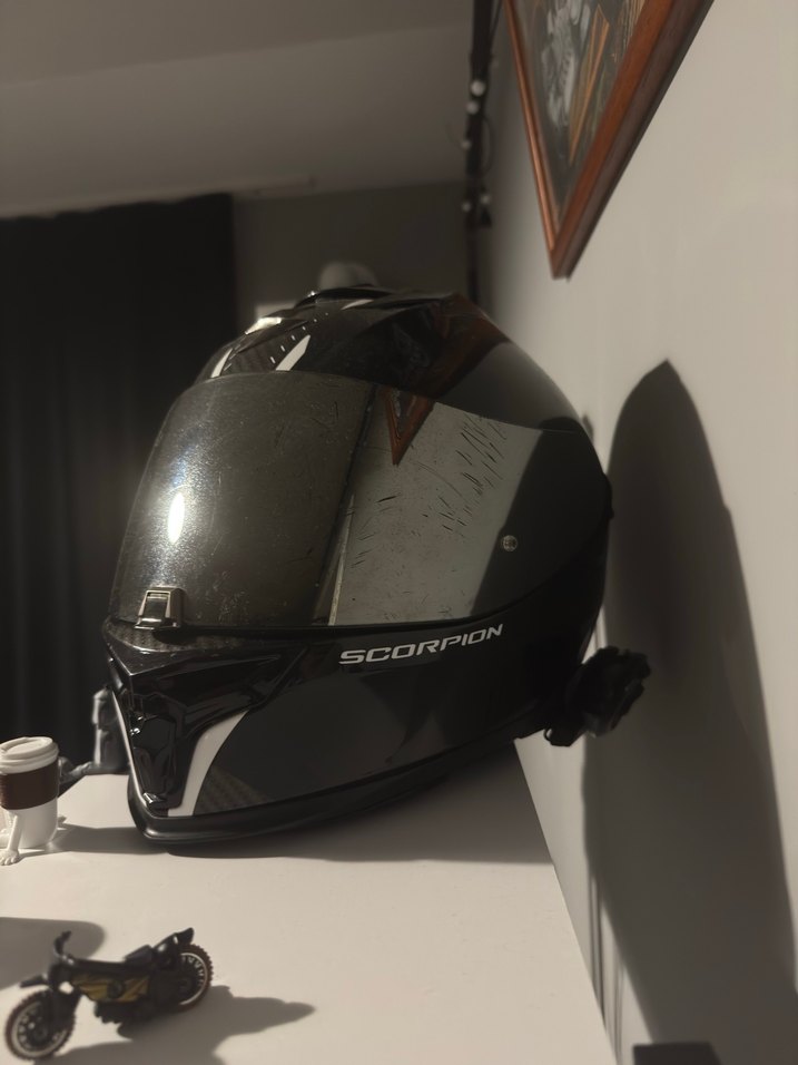 Siyah Scorpion Biker Kask - Görsel 3