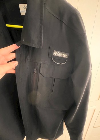 Columbia Siyah Erkek Düğmeli taktık gömlek - Görsel 3