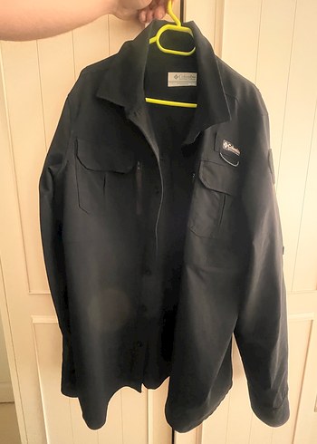 Columbia Siyah Erkek Düğmeli taktık gömlek - Görsel 2