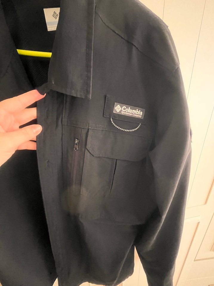 Columbia Siyah Erkek Düğmeli  taktık gömlek - Görsel 3