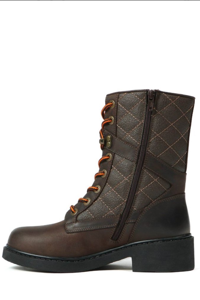 HUMMER JACK BOT Kahverengi Deri Kemerli Biker Bot - Görsel 2