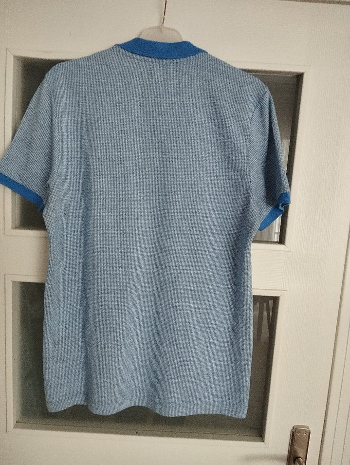 Erkek Mavi Polo Tişört Kısa Kollu - Görsel 2