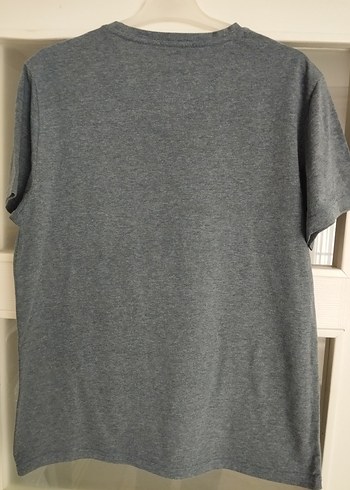 Lacivert V Yaka Erkek Kısa Kollu Tişört - Görsel 2