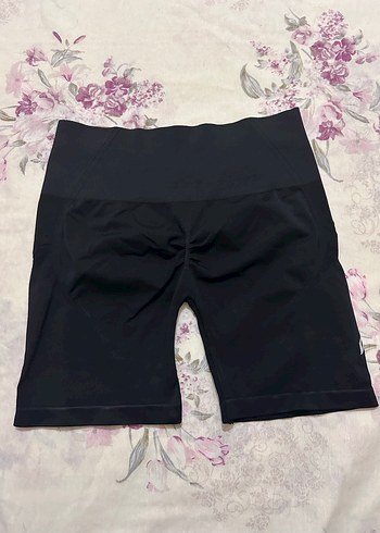 Siyah Mini Hamile Spor Şortu - Görsel 3