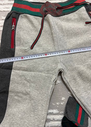 Fermuarlı Gri Erkek Spor Eşofman Altı - Görsel 5