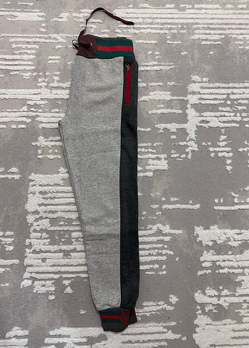 Fermuarlı Gri Erkek Spor Eşofman Altı - Görsel 3