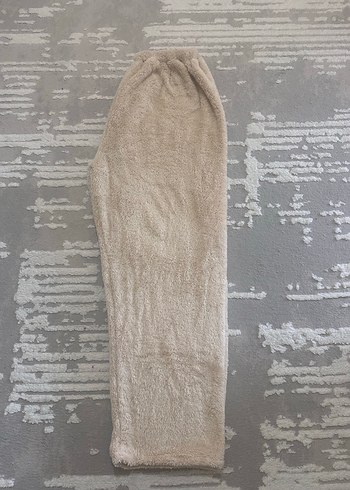 Bej Yumuşak Peluş Pijama - Görsel 2