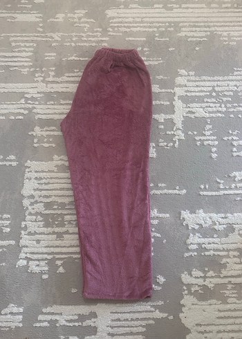 Lila Yumuşak Peluş Pijama - Görsel 2