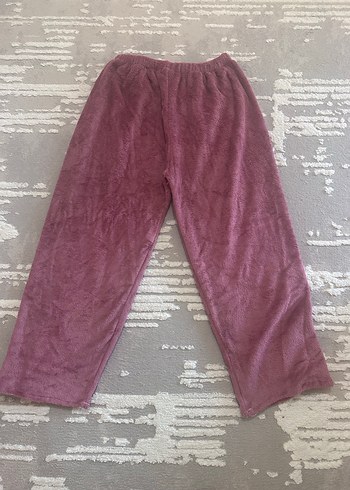 Lila Yumuşak Peluş Pijama - Görsel 3