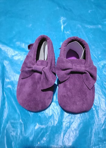 Mor Süet Fiyonk Detaylı Bebek Ayakkabısı - Görsel 2