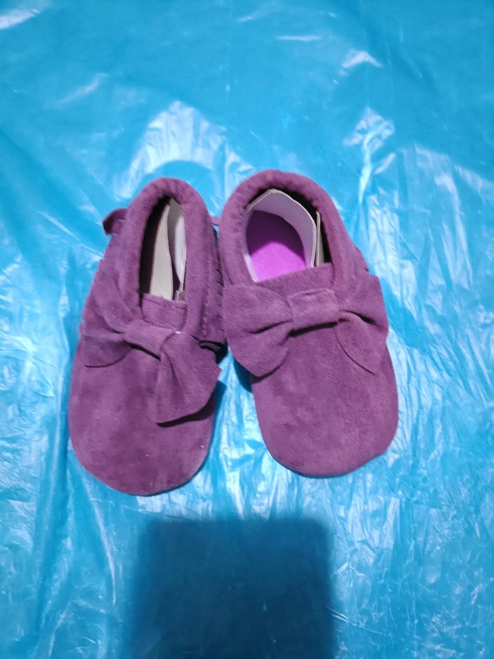 Mor Süet Fiyonk Detaylı Bebek Ayakkabısı - Görsel 3