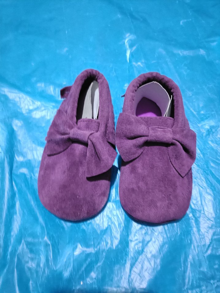 Mor Süet Fiyonk Detaylı Bebek Ayakkabısı - Görsel 2