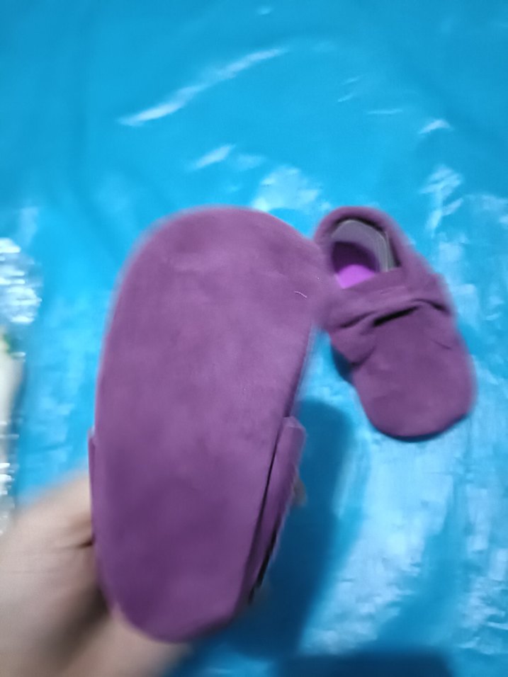 Mor Süet Fiyonk Detaylı Bebek Ayakkabısı - Görsel 4