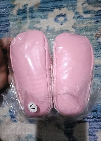 Pembe Fiyonk Detaylı Kız Bebek İlk Adım Ayakkabısı - Görsel 3