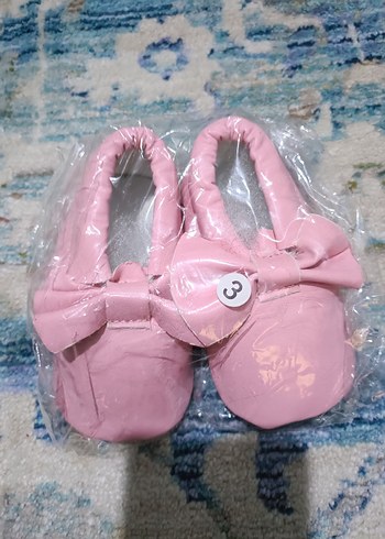 Pembe Fiyonk Detaylı Kız Bebek İlk Adım Ayakkabısı - Görsel 2