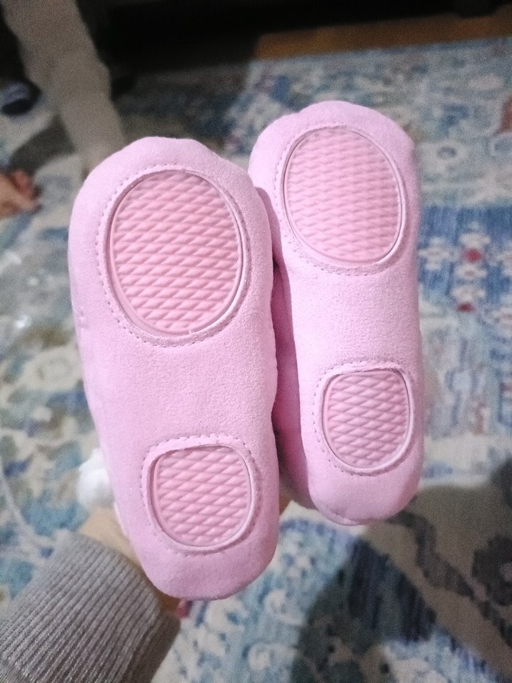 Kız Çocuk Pembe Kürklü Sıcak Ev Terliği - Görsel 3