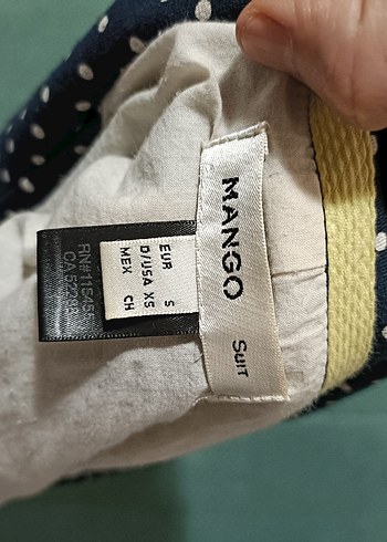 Mango Kadın Lacivert Puantiyeli Blazer Ceket - Görsel 2