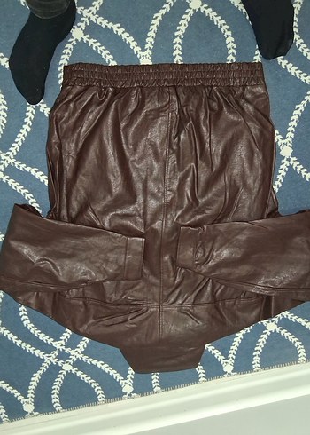 Kahverengi Kadın Deri Ceket - Görsel 2