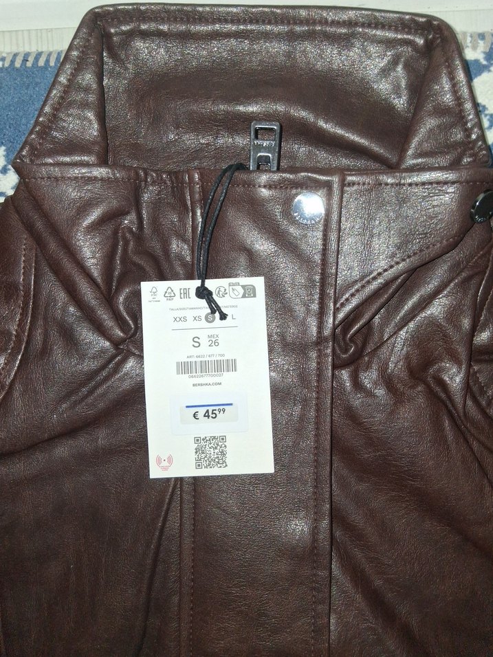 Kahverengi Kadın Deri Ceket - Görsel 3