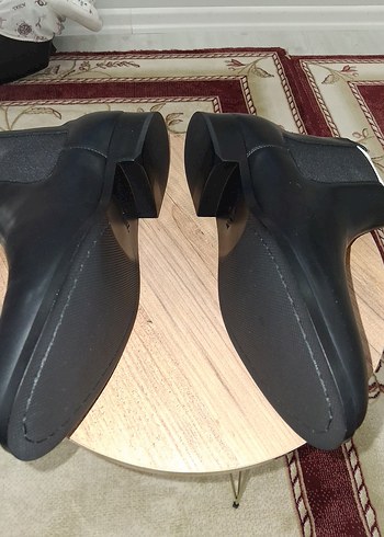 Siyah Deri bay  Bot - Görsel 3