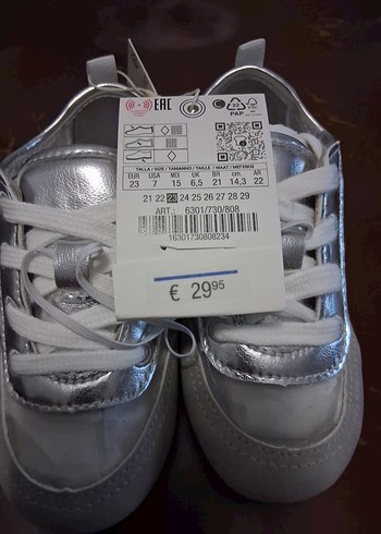 Beyaz Gri Erkek kız  Bebek İlk Adım Ayakkabısı - Görsel 2