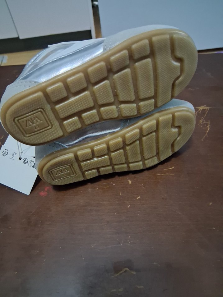 Beyaz Gri Erkek kız  Bebek İlk Adım Ayakkabısı - Görsel 4