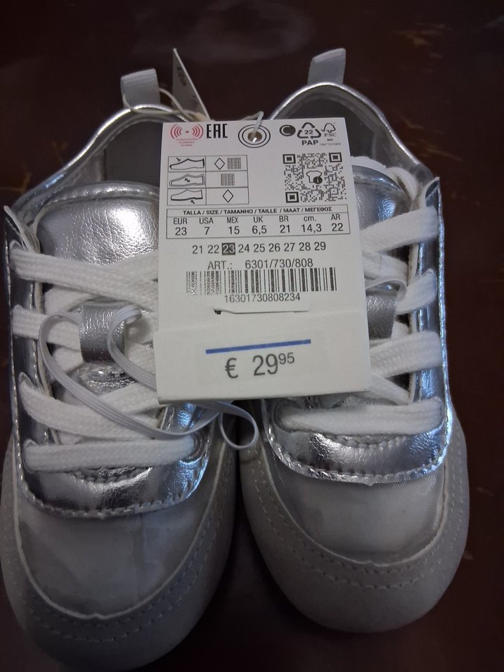 Beyaz Gri Erkek kız  Bebek İlk Adım Ayakkabısı - Görsel 2