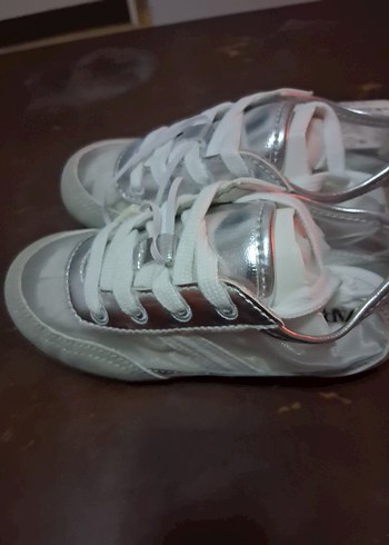 Gri kız  Çocuk Spor Ayakkabı Velcro - Görsel 4