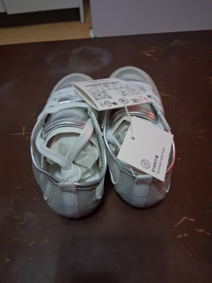 Gri kız  Çocuk Spor Ayakkabı Velcro - Görsel 5