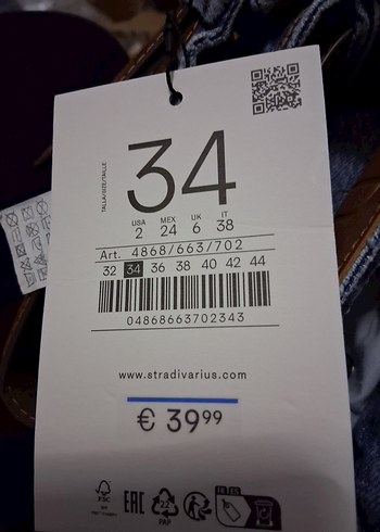 Kadın Mavi Midi Boy Kot Pantolon - Görsel 2